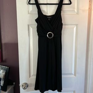 Black strap cocktail dress